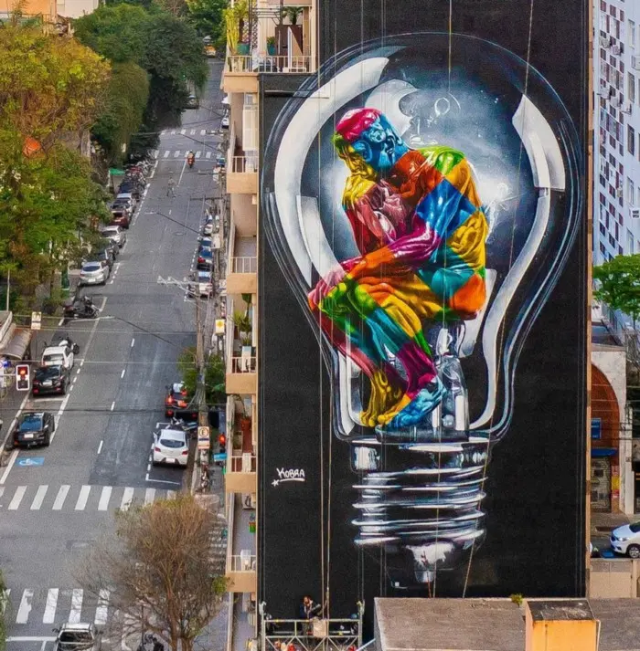 Eduardo Kobra in Sao Paulo BRA