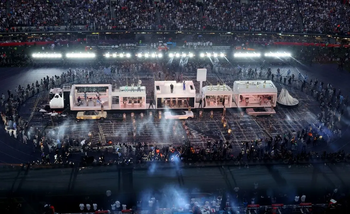 Escenario del show del descanso.