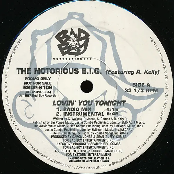 6. The Notorious B.I.G. feat R. Kelly ”#!ovin´ You Tonight” (1997)
