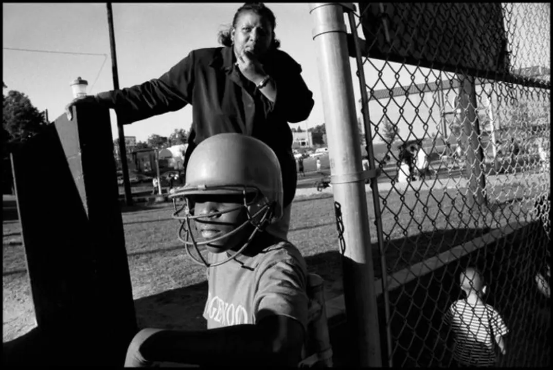 USA. Eau Claire, South Carolina. 1999. Baseball game at Hyatt Park.