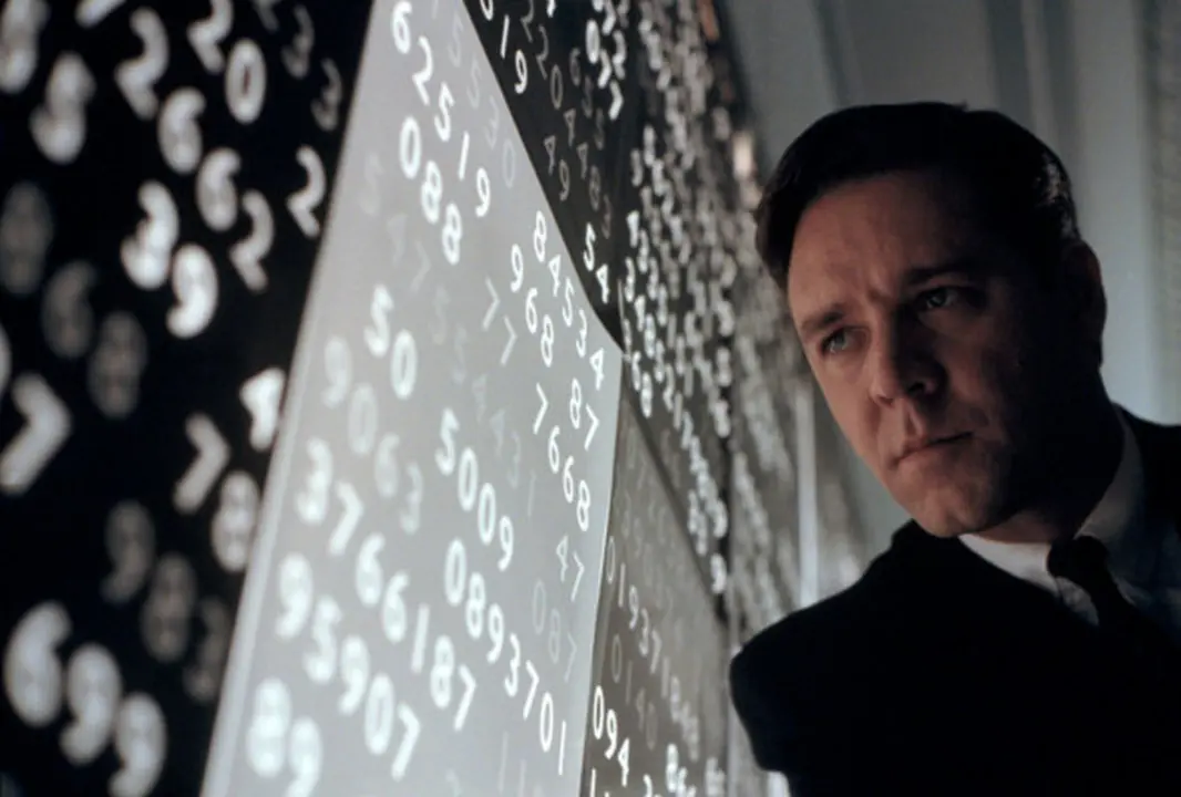 USA. New Jersey. 2001. Russel CROWE on the set of the film "A Beautiful Mind".