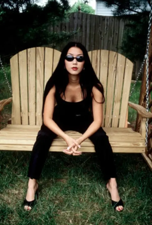 USA. 1998. Pool legend Jeanette LEE, known as "The Black Widow."