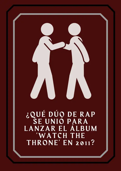 45. ¿Qué dúo de rap se unió para lanzar el álbum 'Watch The Throne' en 2011?
