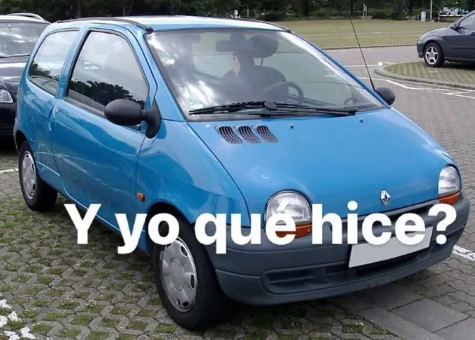 Este Twingo aún no sabe que ha hecho para merecer esto