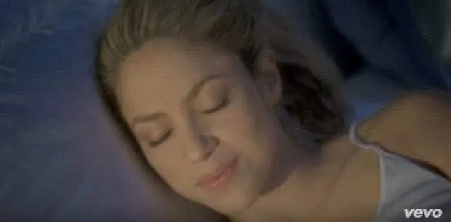 Así dormió ayer Shakira