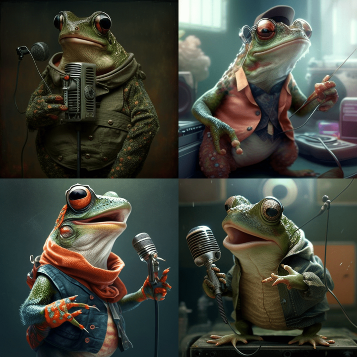 Ranas como raperas