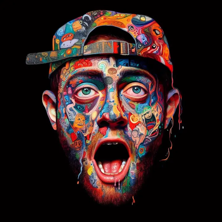 Mac Miller album cover created by Baskiath