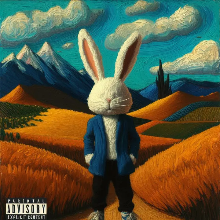 Bad Bunny album cover created by Vincent Van Gogh.