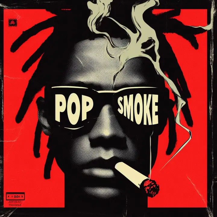 Pop Smoke cover album by Basquiath