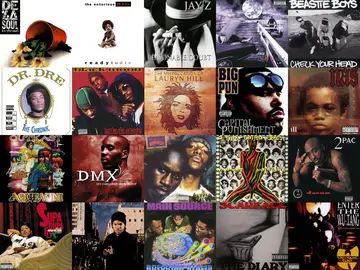 Los 100 mejores &aacute;lbumes del rap americano de los 90
