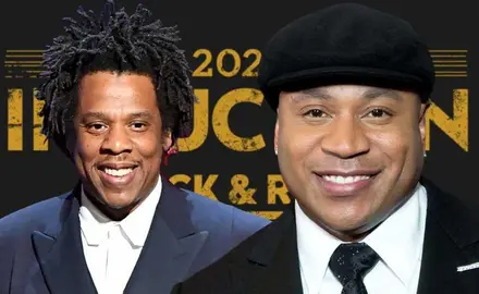 Jay-Z y LL Coll J entran el sal&oacute;n de la fama del Rock n&acute;Roll
