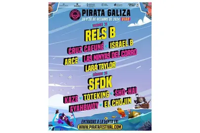 Artistas que actuar&aacute;n el Pirata Galiza el 25 y 26 de octubre en Vigo