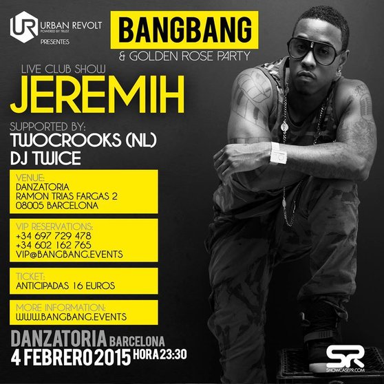 Jeremih actuará en Barcelona