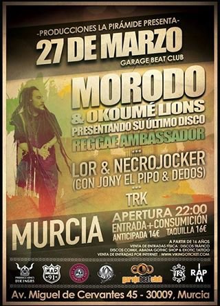Morodo actuará en Murcia