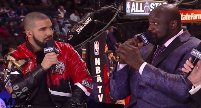 Drake rapea y Shaquille O´Neal al Beatbox