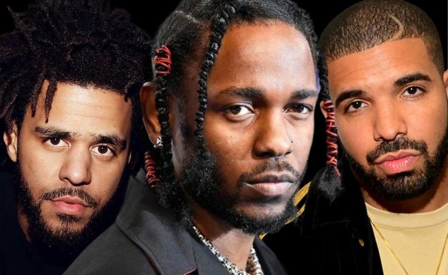 J.Cole, kendrick Lamar y Drake
