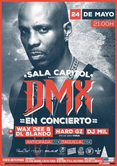 DMX estará en Santiago de Compostela