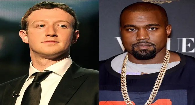 Kanye West le pide dinero al creador de Facebook