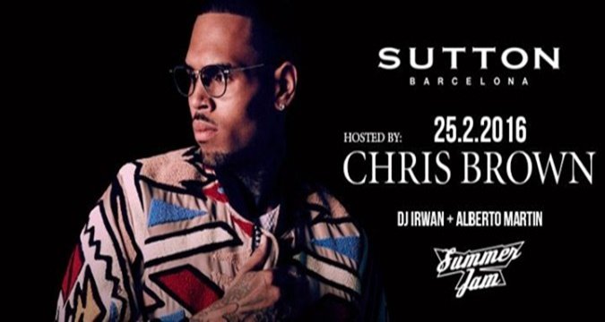 Chris Brown estará en Barcelona