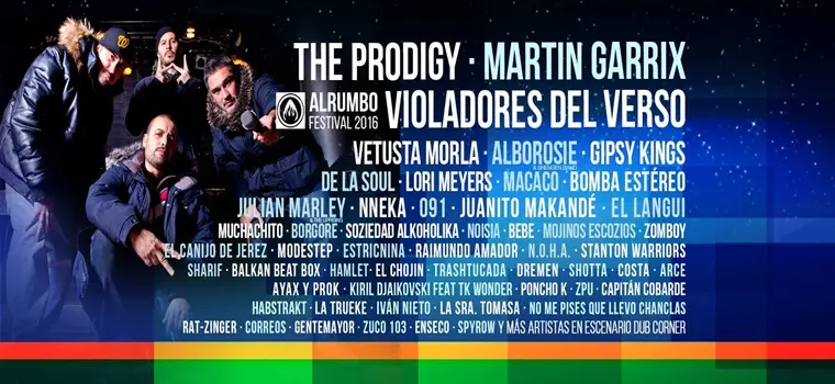 Violadores del Verso serán cabeza de cartel en el AlRumbo Festival