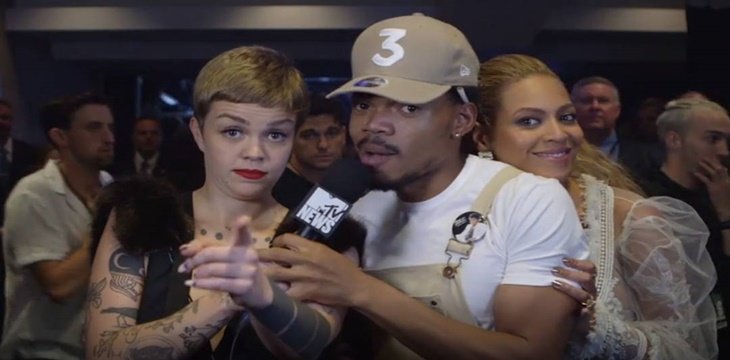 Chance The Rapper "flipa" con Beyonce durante una entrevista