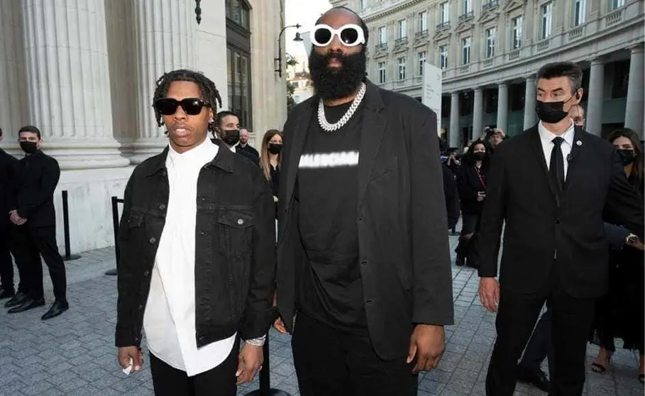 Lil Baby y Harden en la semana de la moda de Paris.