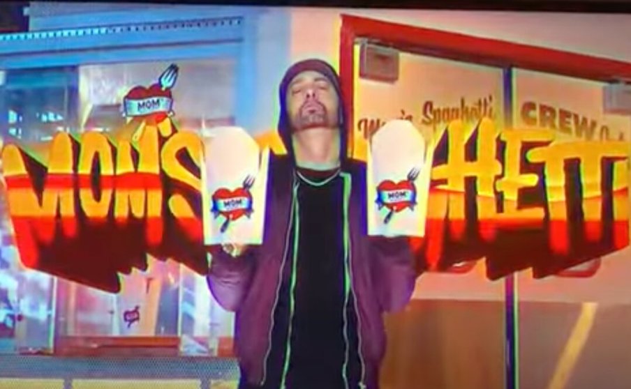 Captura del vídeo de Mom's Spaghetti que protagoniza Eminem
