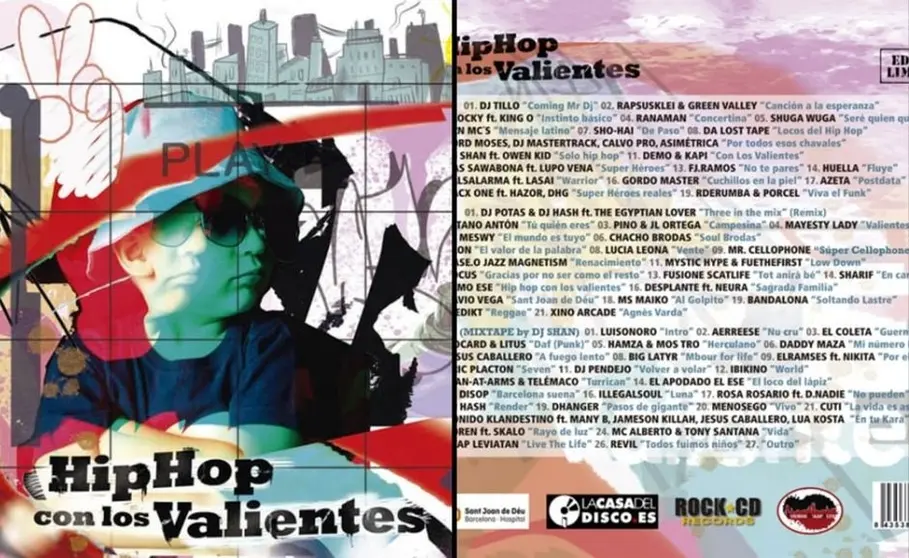 Portada y contraportada de Hip Hop con los valientes