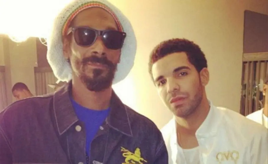 Snoop Dogg y Drake en una foto de archivo