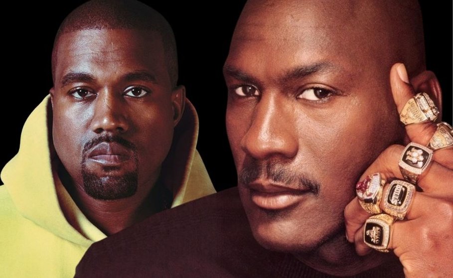 Kanye West y Michael Jordan