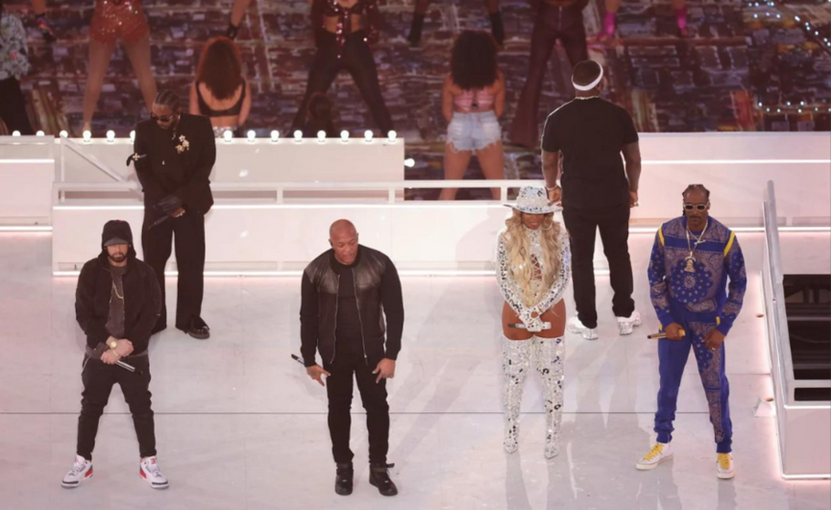 Eminem, Dr.Dre, Mery J Blige, Snoop Dogg y 50 Cent