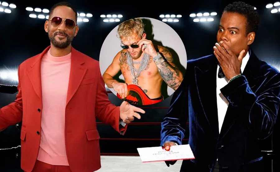 Jake Paul le ofrece una gran cantidad de dinero a Will Smith y a Chris Rock por un combate