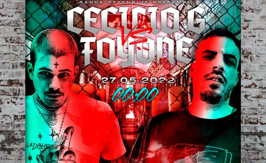 Cartel del combate Cecilio G y Foyone