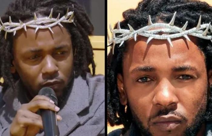 Kendrick Lamar con su corona de espinas