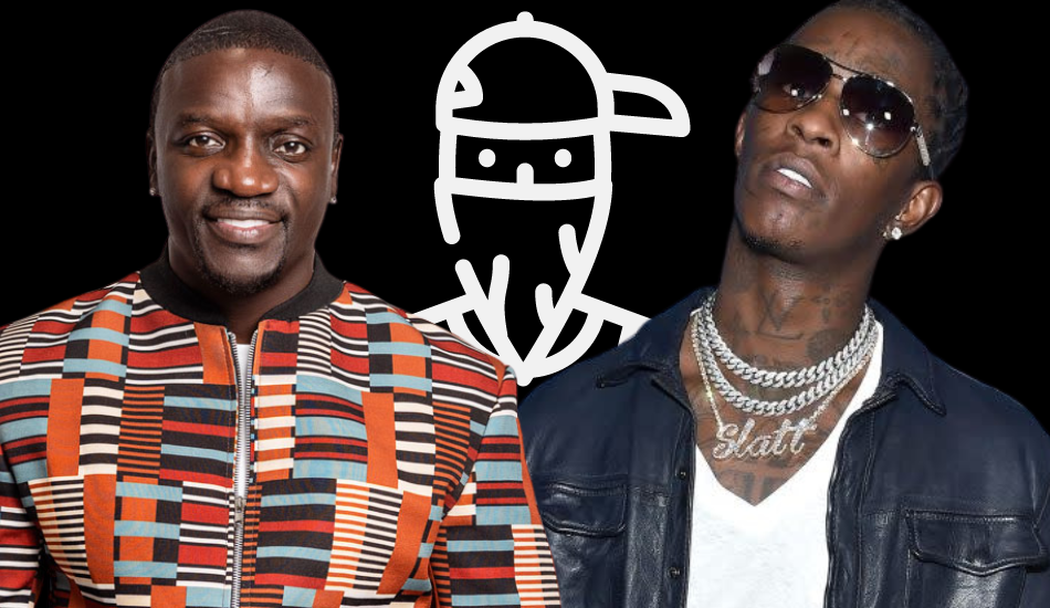 Akon y Young Thug en una imagen modificada