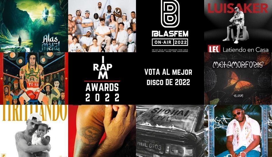 IAMRAP AWARDS 2022 nominados a mejor disco