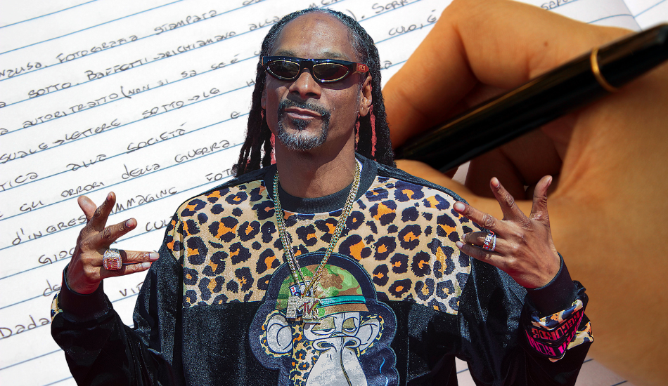 Snoop Dogg y su curiosa forma de escribir las letras de sus canciones