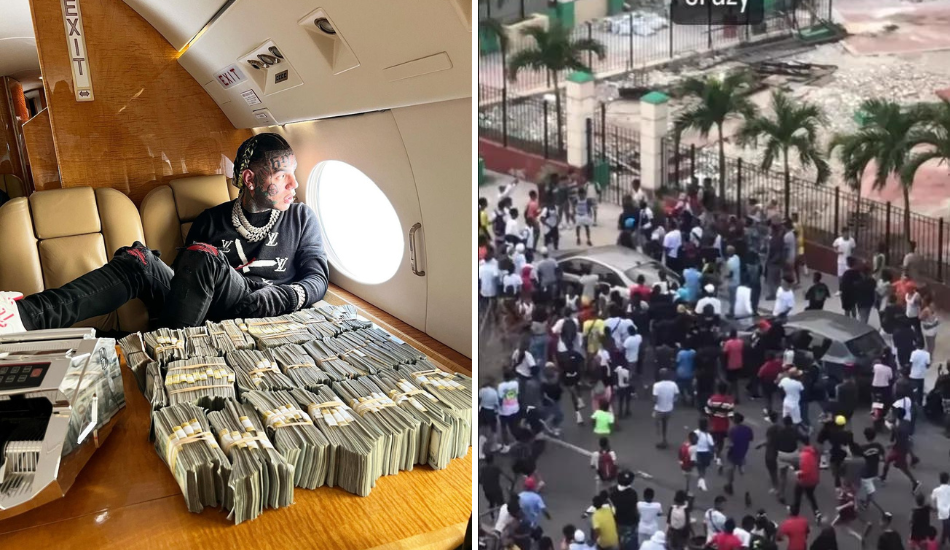 Tekashi supuestamente tirando dinero en Cuba