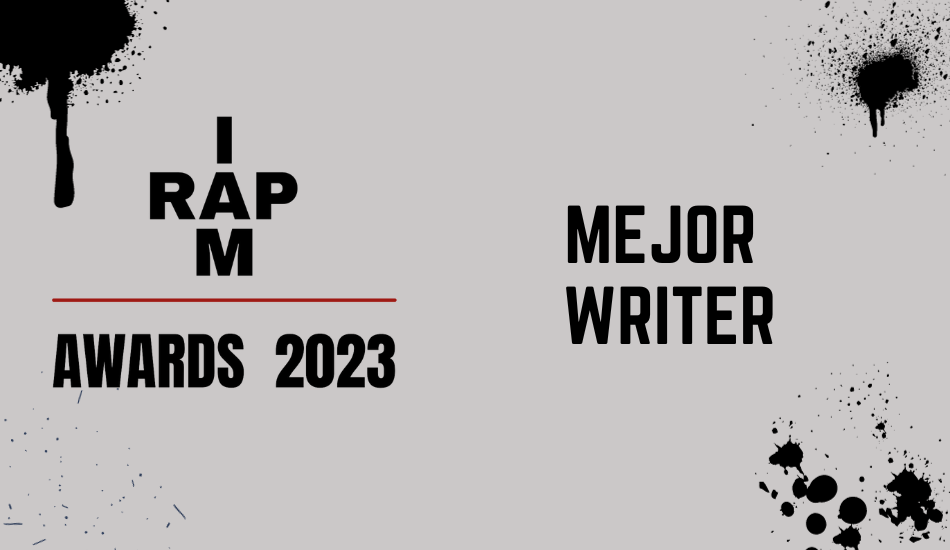Vota al mejor writer de los IAMRAP AWARDS 2023