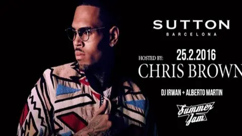 Chris Brown estar&aacute; en Barcelona