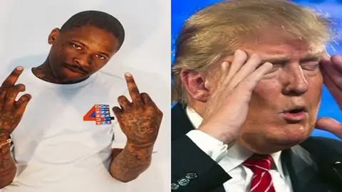 YG revienta una pi&ntilde;ata de Donald Trump en pleno concierto