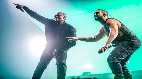 Drake la l&iacute;a subiendo al escenario a Dr.Dre y Ice Cube