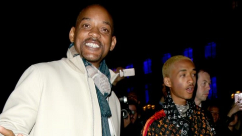 Will Smith y Jaden Smith cantan juntos en la inauguraci&oacute;n de una tienda