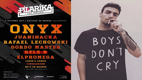 Rels B no actuar&aacute; en el Pilarika Rap Festival por exigir m&aacute;s dinero