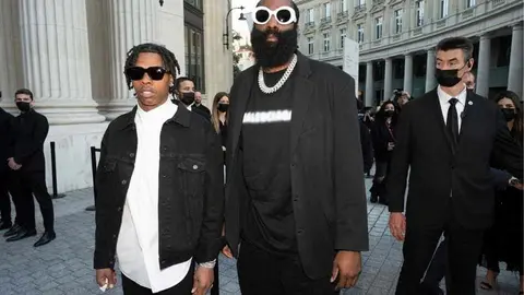 Lil Baby y Harden en la semana de la moda de Paris.