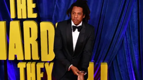 Jay-Z en el estreno de The Harder They Fall