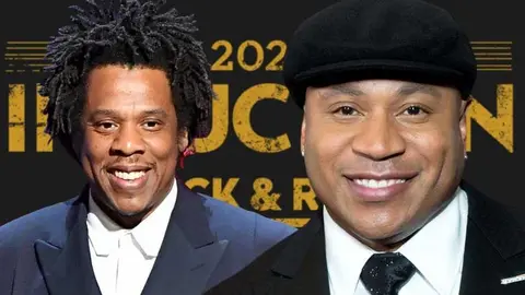 Jay-Z y LL Coll J entran el sal&oacute;n de la fama del Rock n&acute;Roll