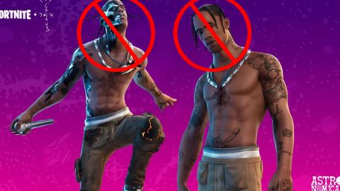 Travis Scott vetado en Fortnite