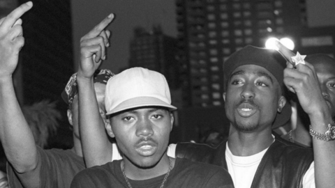 Nas y Tupac/Geyty Images