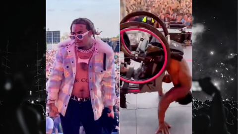 Lil Pump y el fan en silla de ruedas